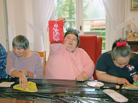 Uczestnicy WTZ w Górkach