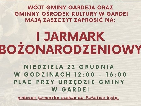 Plakat ilustrujący treść artykułu. Zawiera nazwę wydarzenia, świąteczną oprawę oraz szczegóły podane w artykule.