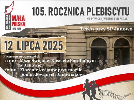 Materiał ilustracyjny: fragment zdjęcia z epoki oraz dane o obchodach, które zawarto w treści artykułu