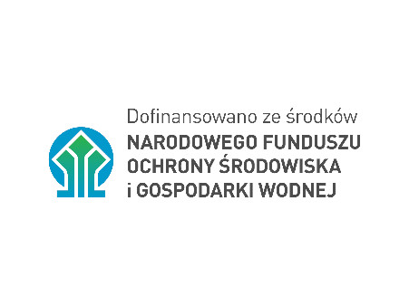 Na białym tle znajduje się czarny napis "Dofinansowano ze środków NARODOWEGO FUNUDUSZU OCHRONY ŚRODOWISKA I GOSPODARKI WODNEJ" oraz ich logo